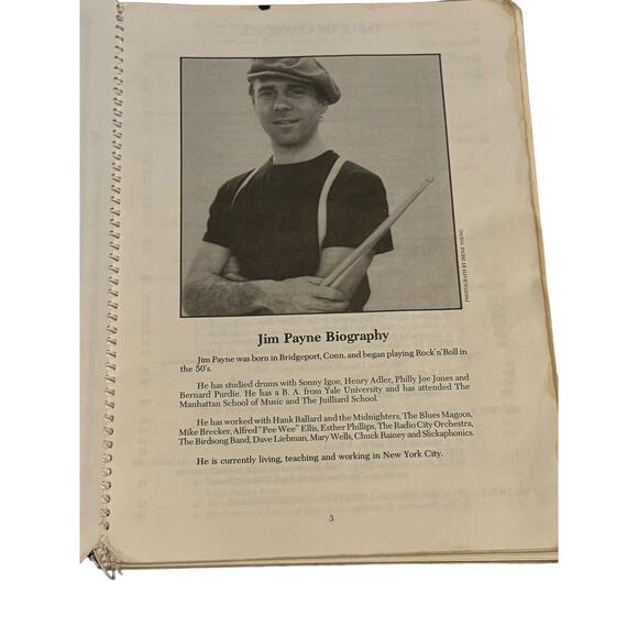 Mel Bays Funk Drumming Jim Payne VTG 1982 Slow Blues Rock Jazz Time Samba READ - Picture 4 of 7